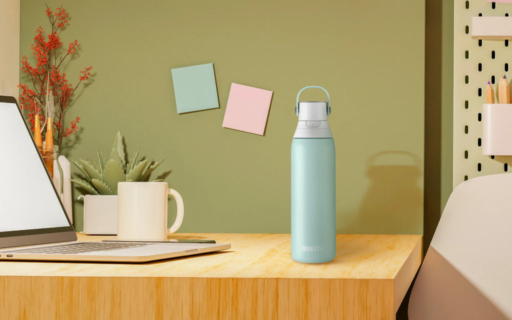 Premium Filtering Water Bottle - Stainless Glacier, 20oz